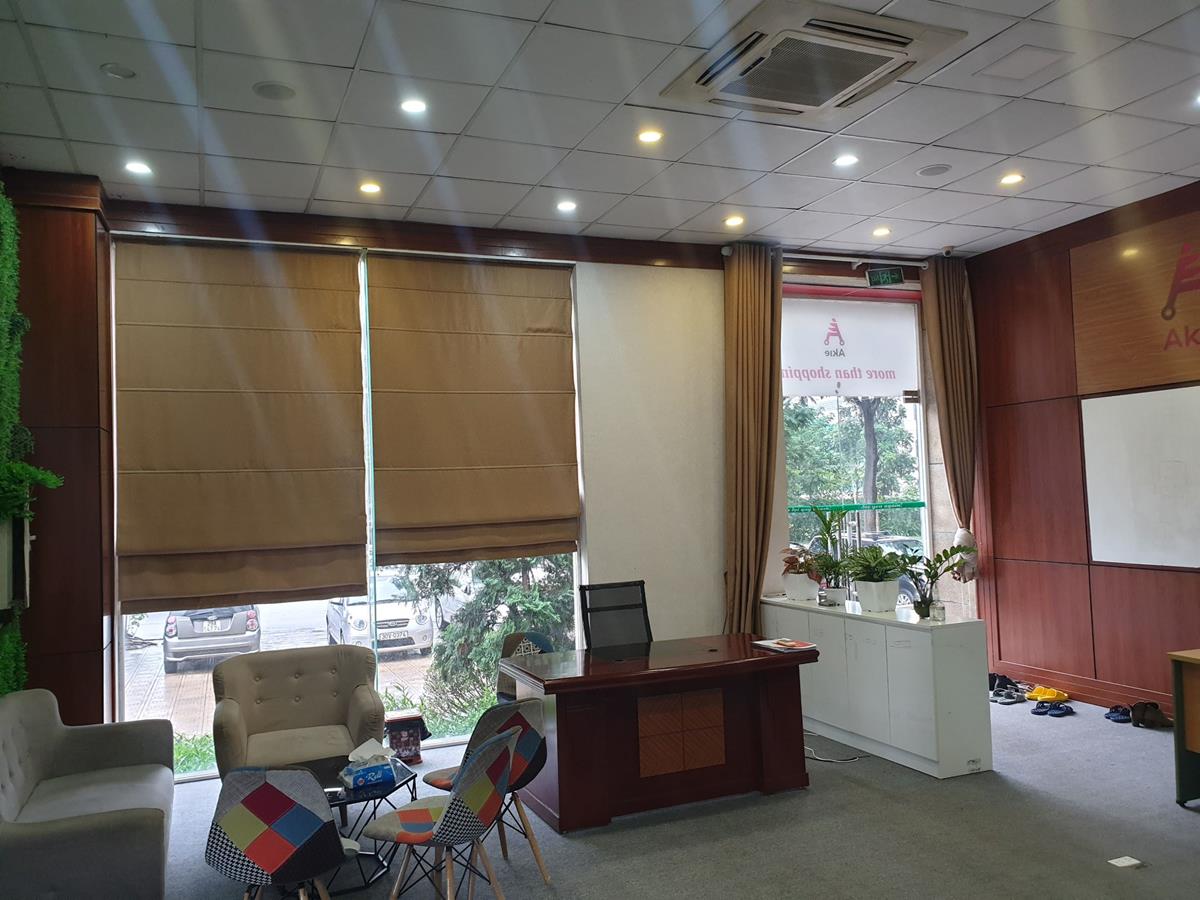 Cho thuê văn phòng tầng 1, tòa sunrise building 2, kđt sài đồng, long biên, hn