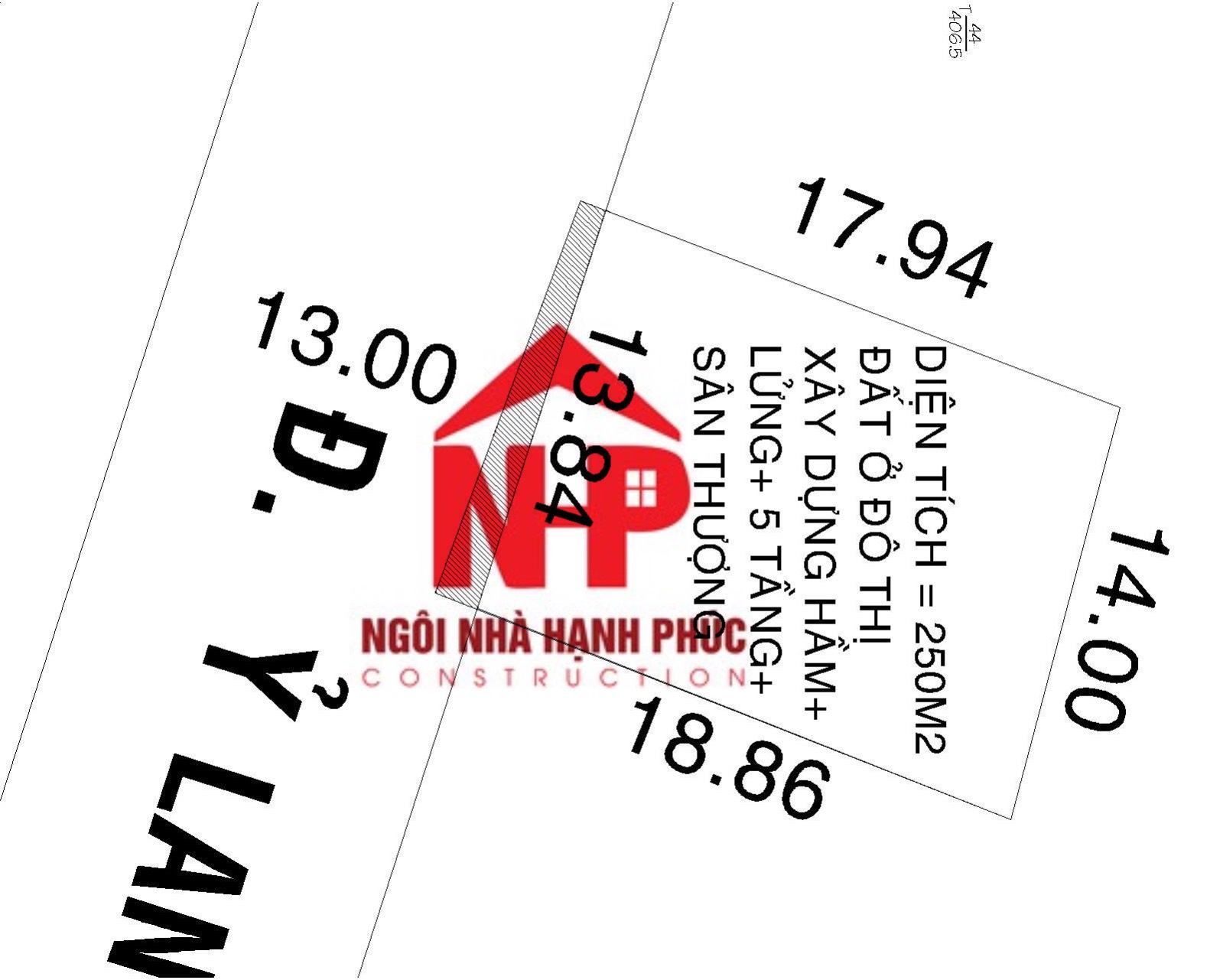 Mặt tiền đường Ỷ Lan phường Hiệp Tân quận Tân Phú – 44 tỷ