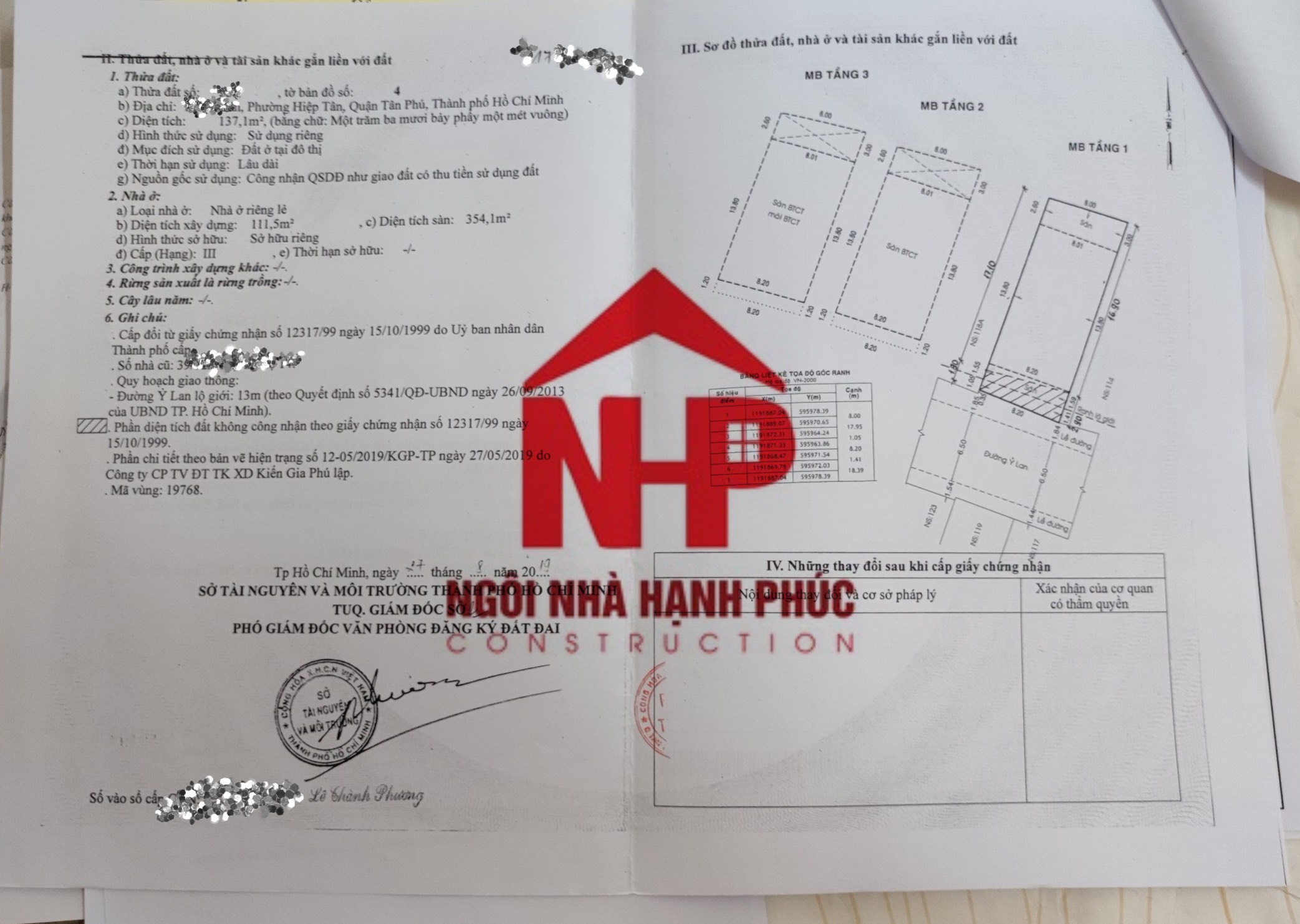 Mặt tiền đường Ỷ Lan phường Hiệp Tân quận Tân Phú – 44 tỷ